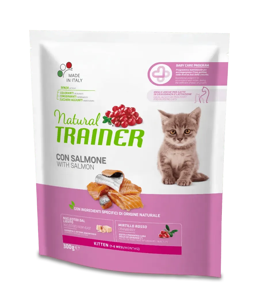 Trainer natural cat kitten salmone 300 gr