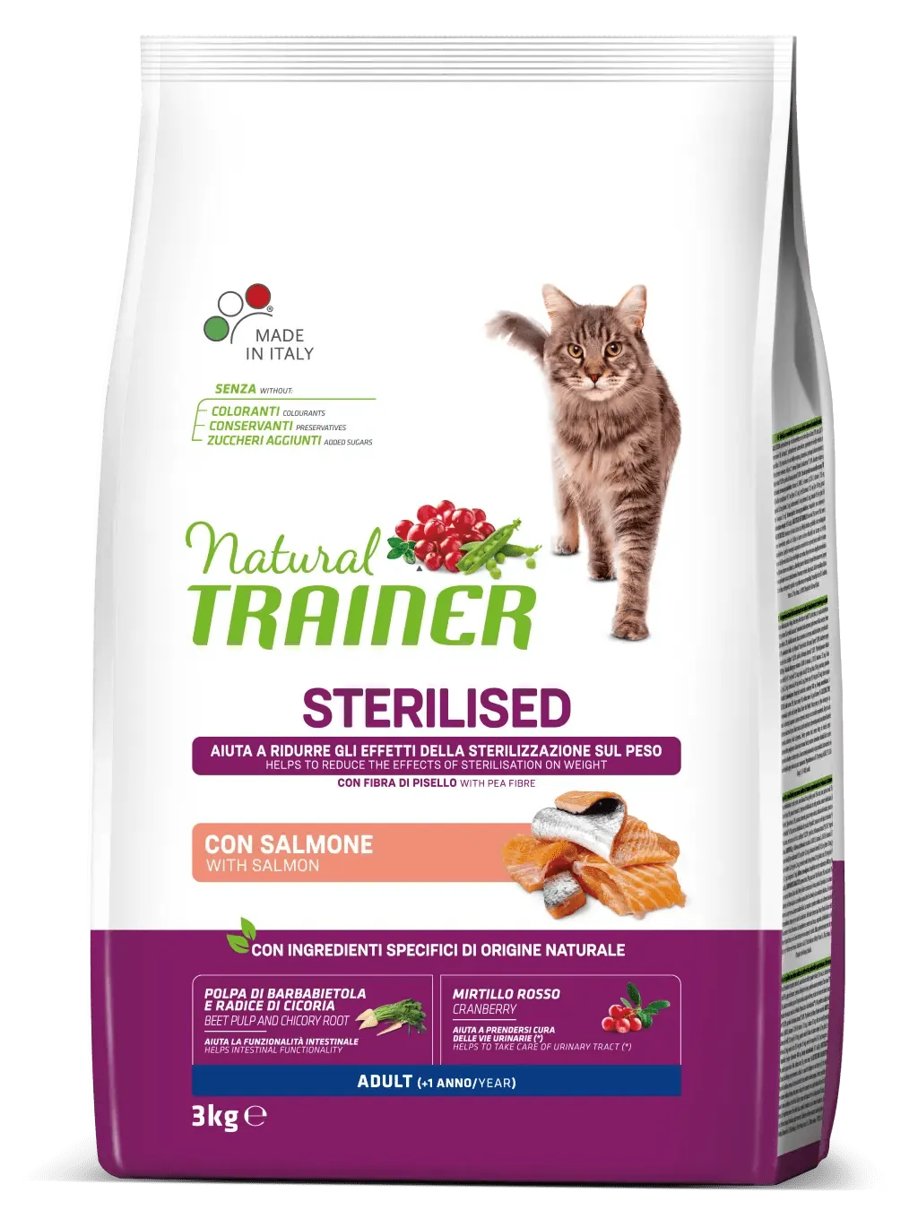 Trainer natural cat sterilized salmone 3 kg