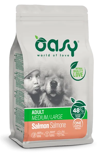 Oasy dog one adult salmone 2,5 kg