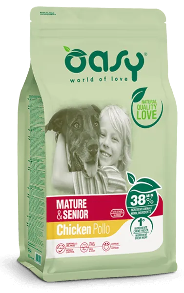 Oasy dog mature & senior pollo 3 kg