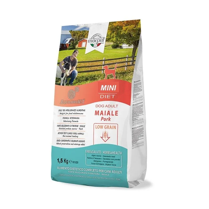 Aequilibria dog maiale adult mini 1,5 kg