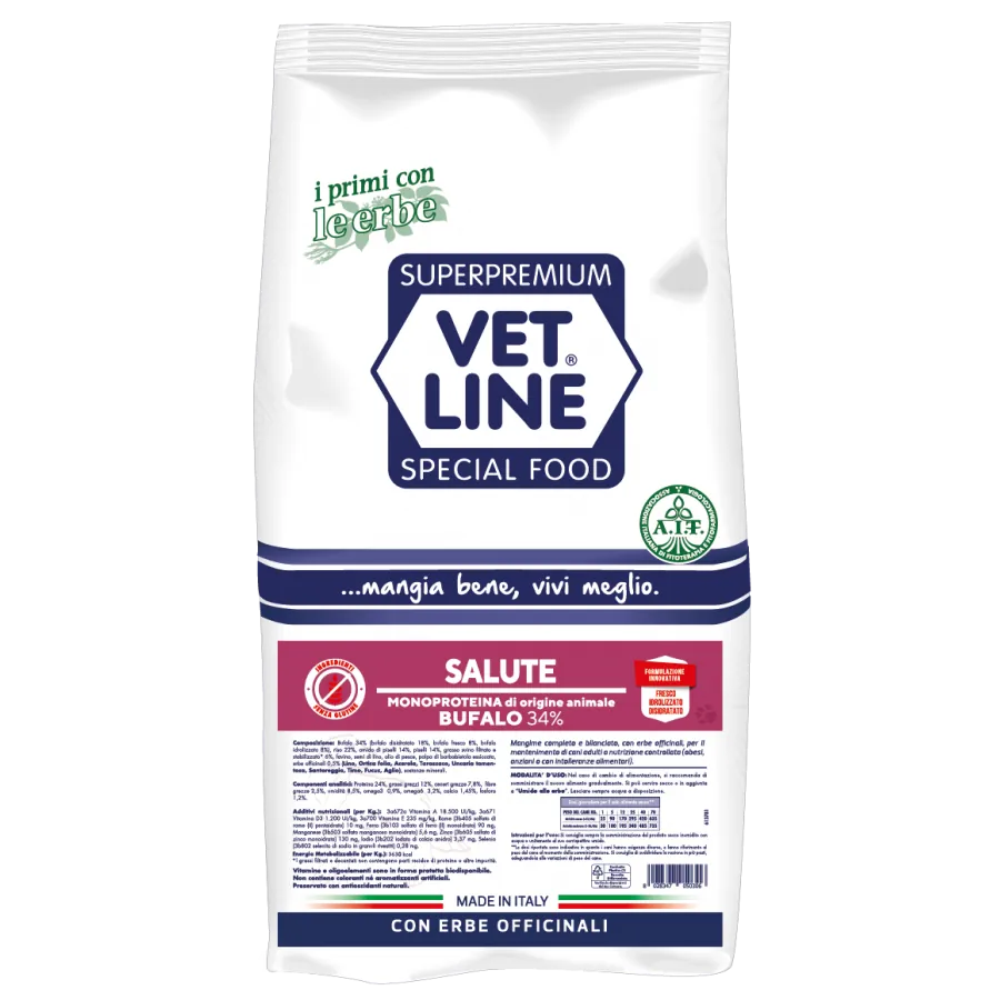 Vet line salute medio maxi bufalo 3 kg