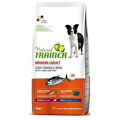 Trainer natural dog adult medium tonno 12 kg