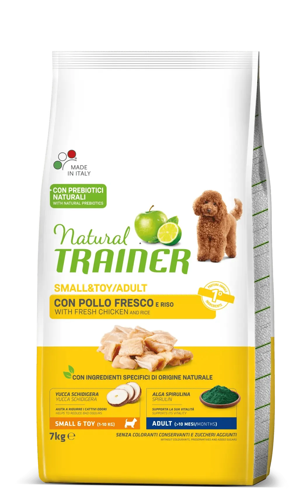 Trainer natural dog adult mini pollo e riso 7 kg