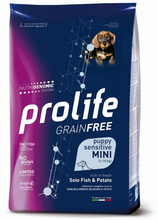 Prolife dog grain free puppy mini sogliola e patate 2 kg