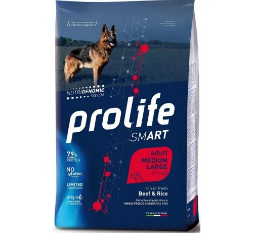 Prolife dog adult manzo e riso 12 kg