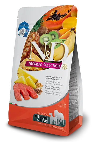 Nd dog tropical selection salmone adult medio maxi 2 kg