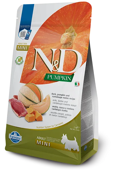 Nd dog zucca anatra e melone adult mini 2 kg