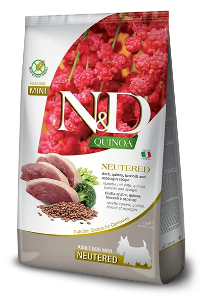 Nd dog quinoa broccoli e asparagi neutered adult mini 2,5 kg