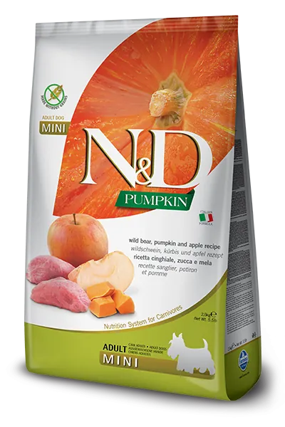 Nd dog zucca cinghiale e mela adult mini 800 gr