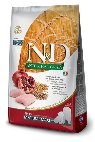 Nd dog low pollo e melograno puppy medio maxi 2,5 Kg o 12 kg