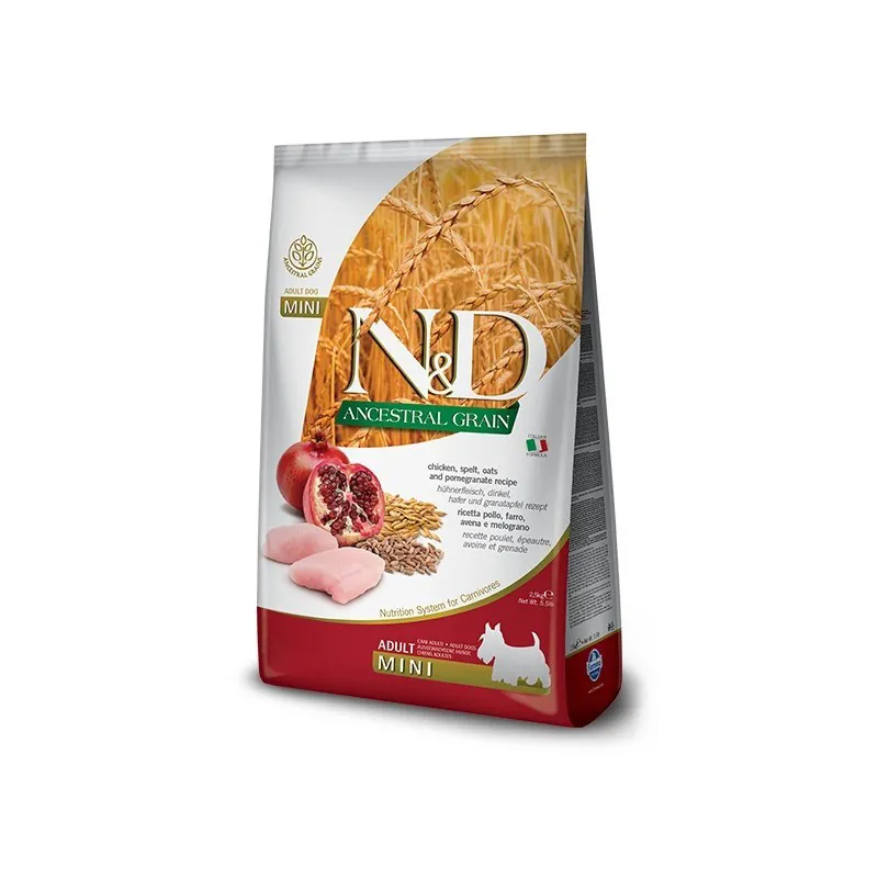 Nd dog low pollo e melograno adult mini 2,5 kg