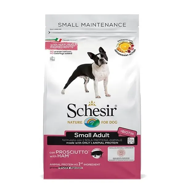 Schesir cane adult small prosciutto 2 kg