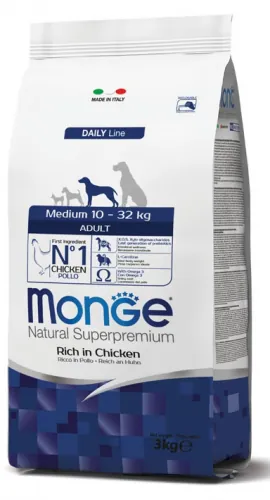 Monge dog adult medio pollo 3 kg