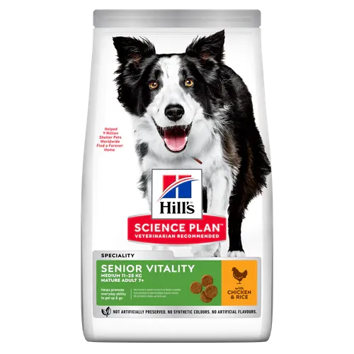 Hills cane senior vitality medio pollo 12 kg