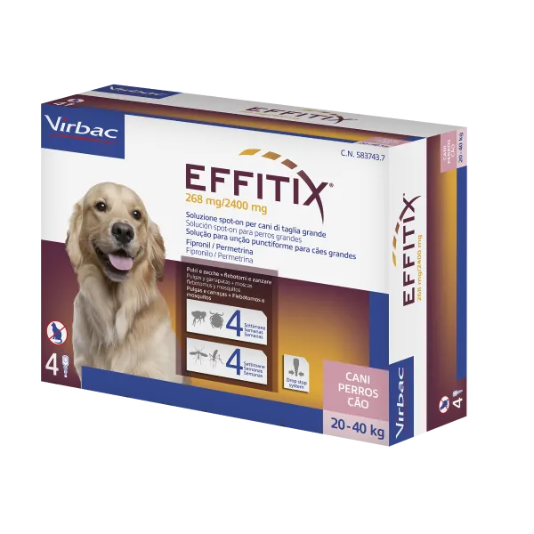 Effitix large 20-40 kg 4 pipette