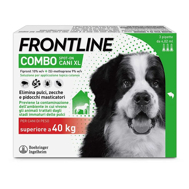 Frontline combo cane 40-60 kg 3 pipette
