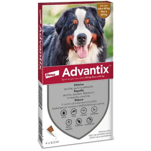 Advantix spot-on 40-60 kg 4 pipette