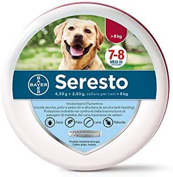 Seresto collare cane oltre 8 kg