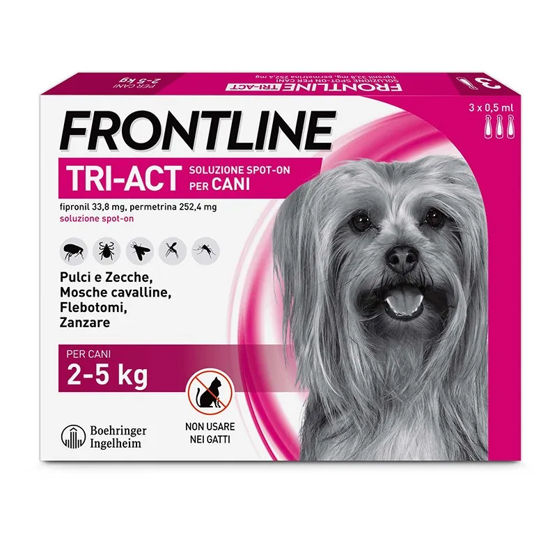 Frontline tri act 2-5 kg 3 pipette