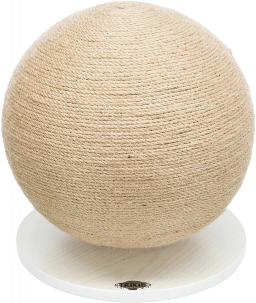Tiragraffi palla in juta/legno 29x31 cm