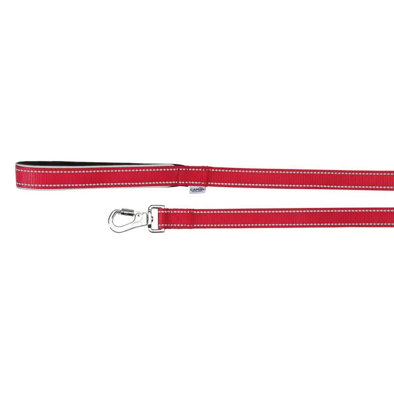 Guinzaglio da conduzione reflex rosso 15x1100 mm