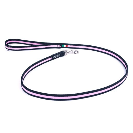 Guinzaglio cani piccoli bordo cann.rosa cm 118