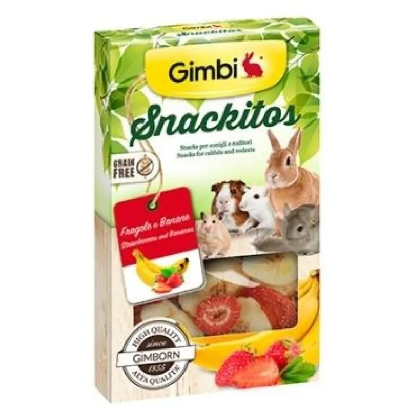 Gimbi snackitos fragola+banana 60 gr