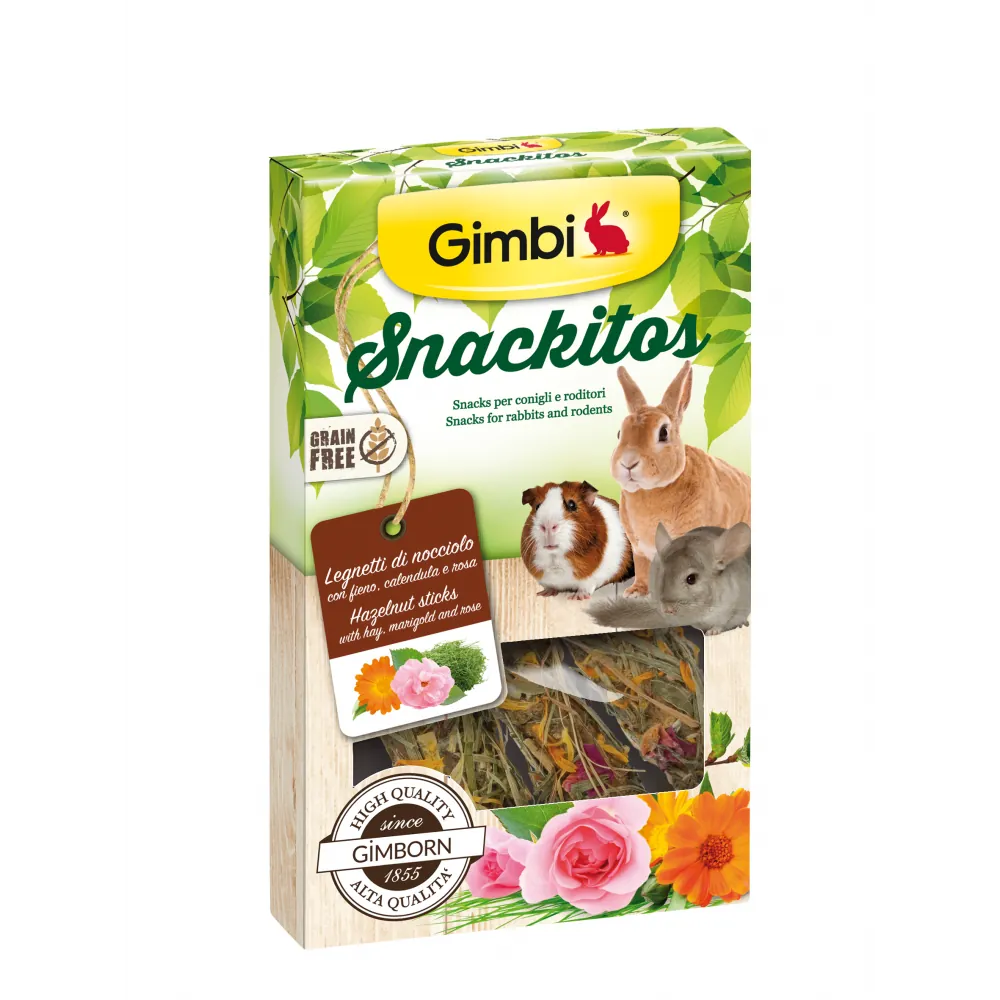 Gimbi snackitos legnetti di nocciolo 3 pz
