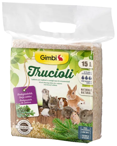 Lettiera trucioli 15 lt
