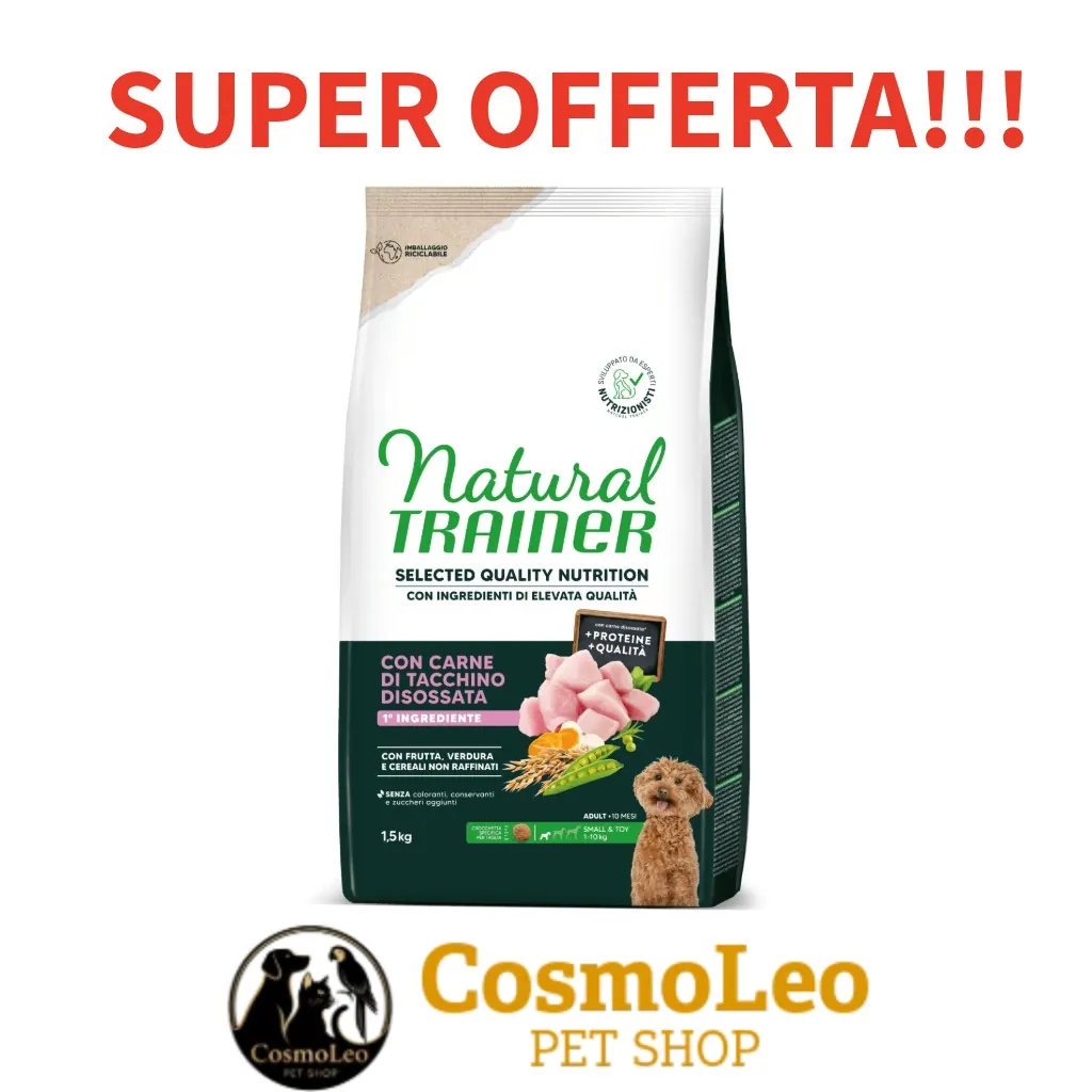 Natural trainer selected dog adult mini tacchino 1,5