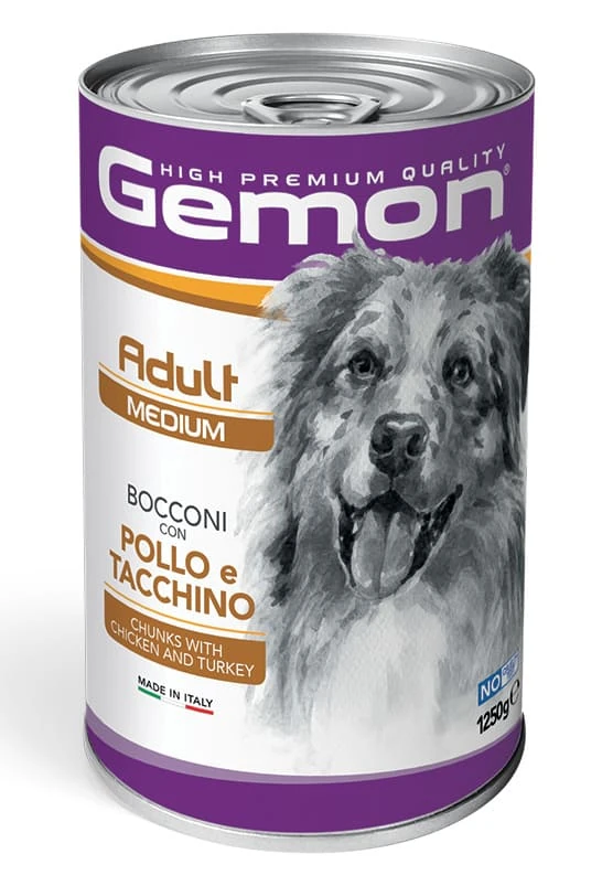 Dog adult medium bocconi con pollo e tacchino 1250 gr