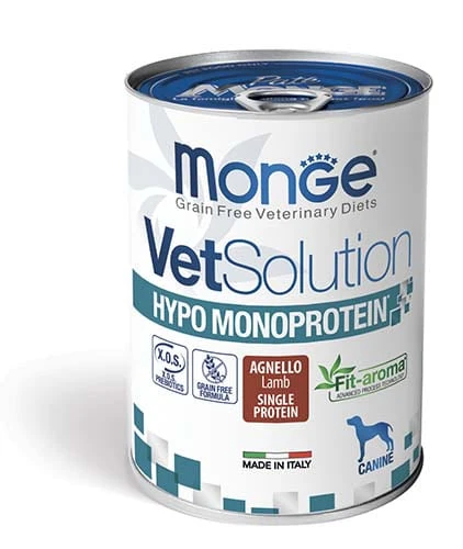 Monge dog vet solution hypo agnello 400 gr