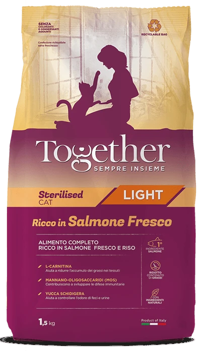 Together cat sterilized light salmone 300 gr