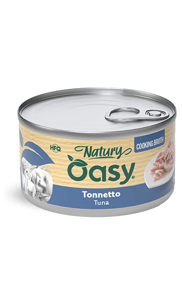Oasy cat brodo di cottura tonnetto lattina 85 gr