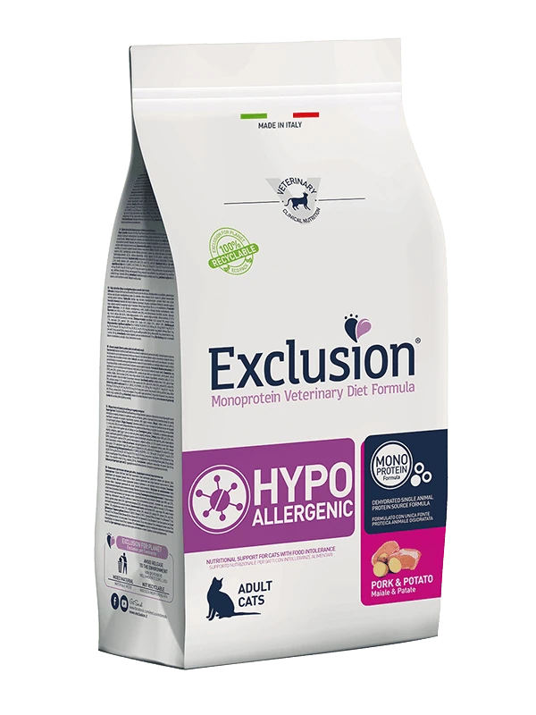 Exclusion cat hypo maiale e patate 300 gr