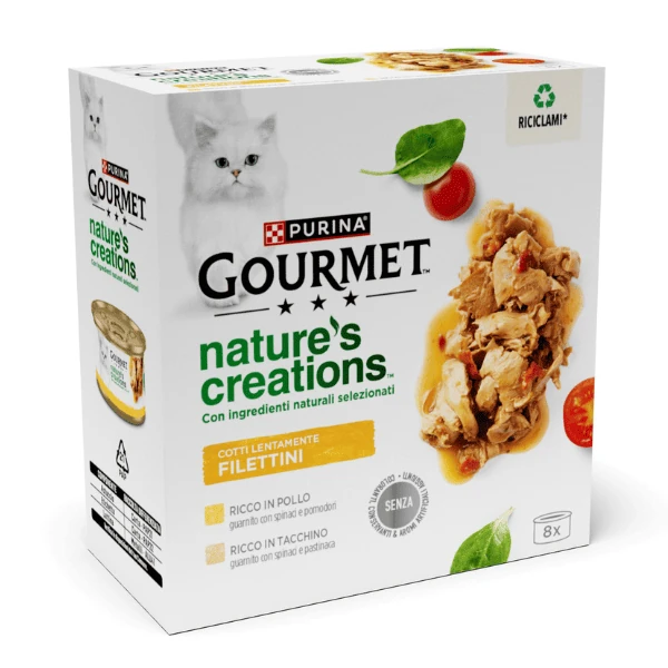 Gourmet nature's creation filettini multipack lattina 8x85 gr