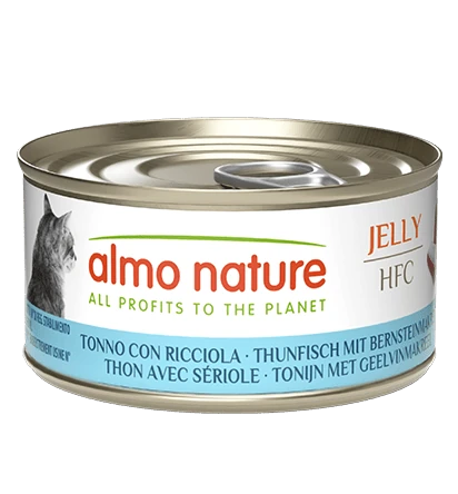 Hfc cat jelly tonno con ricciola lattina 70 gr