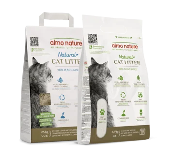 Lettiera almo nature vegetale agglomerante 4 kg