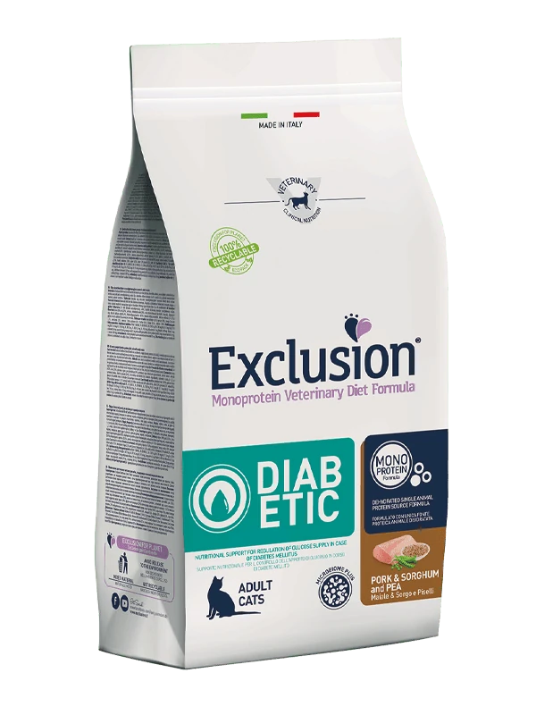 Exclusion cat diabetic adult 1,5 kg