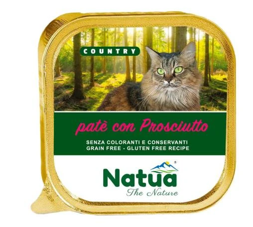 Natua gatto prosciutto vaschetta 100 gr