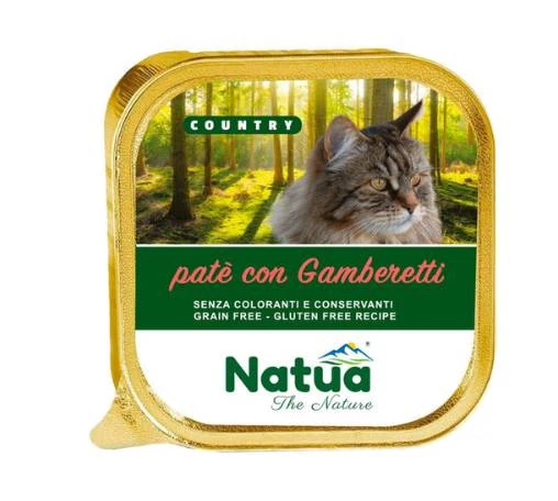 Natua gatto gamberetti vaschetta 100 gr