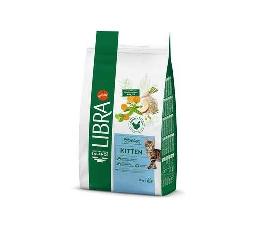 Natural trainer Libra cuccioli gatto al pollo kitten 1,5 kg
