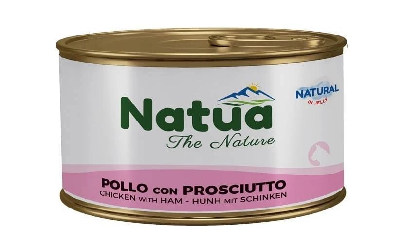 Natua cat pollo con prosciutto jelly lattina 150 gr