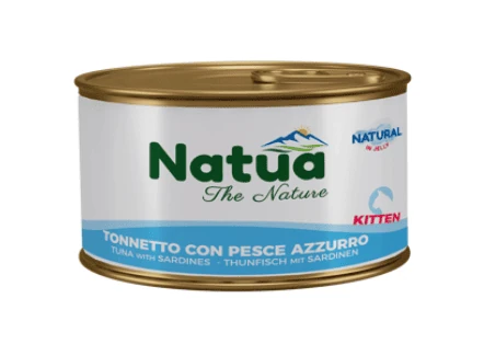 Natua cat kitten tonno con pesce azzurro jelly lattina 85 gr