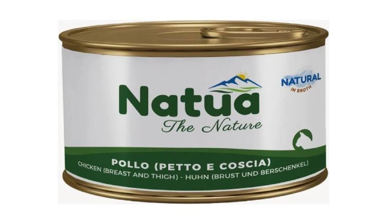 Natua cat pollo petto e coscia in brodo lattina 85 gr