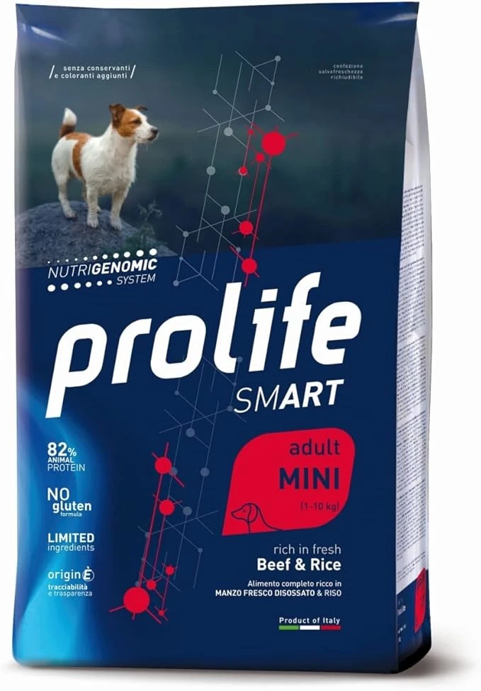 Pool Pharma - Prolife dog grain free adult mini manzo e riso 7 kg - Crocchette Cani