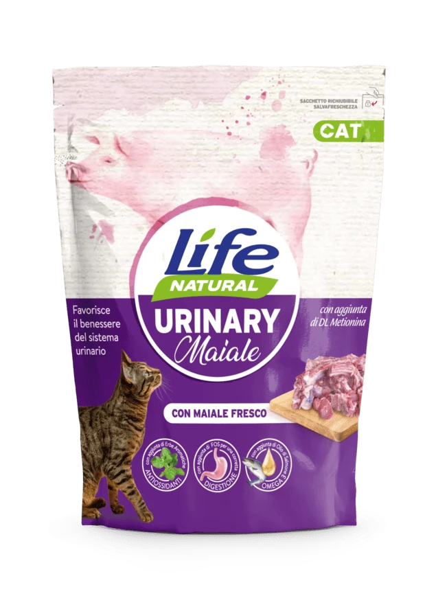 Life cat urinary maiale 800 gr