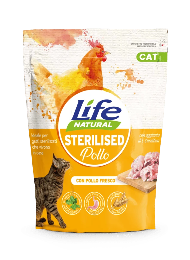 Life cat sterilized pollo 800 gr