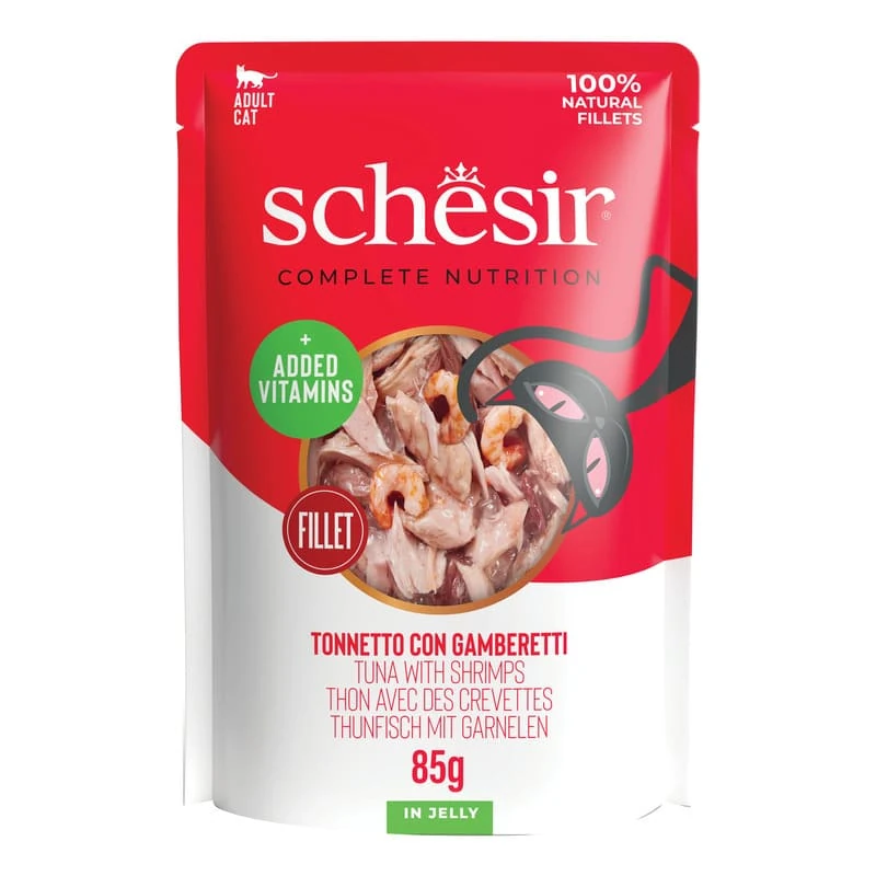 Schesir gatto tonnetto e gamberetti jelly bustina 85 gr